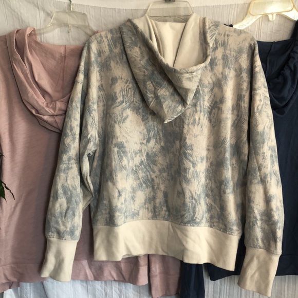 PINK & OLD NAVY lot of 3 size L zip up hoodie sweatshirt jackets w/pockets - Picture 10 of 15